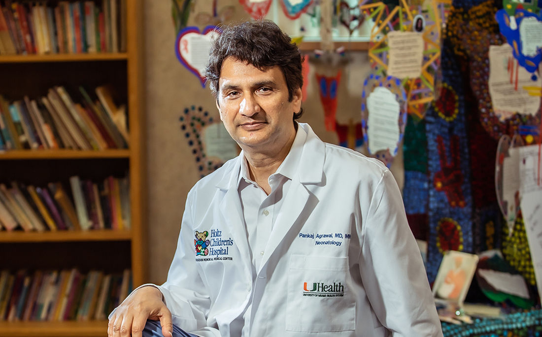 Miller School of Medicine pediatrician Dr.  Pankaj Agarwal